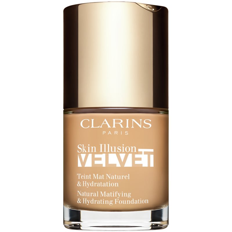 Clarins Skin Illusion Velvet mattító folyékony alapozó tápláló hatással árnyalat 110N 30 ml