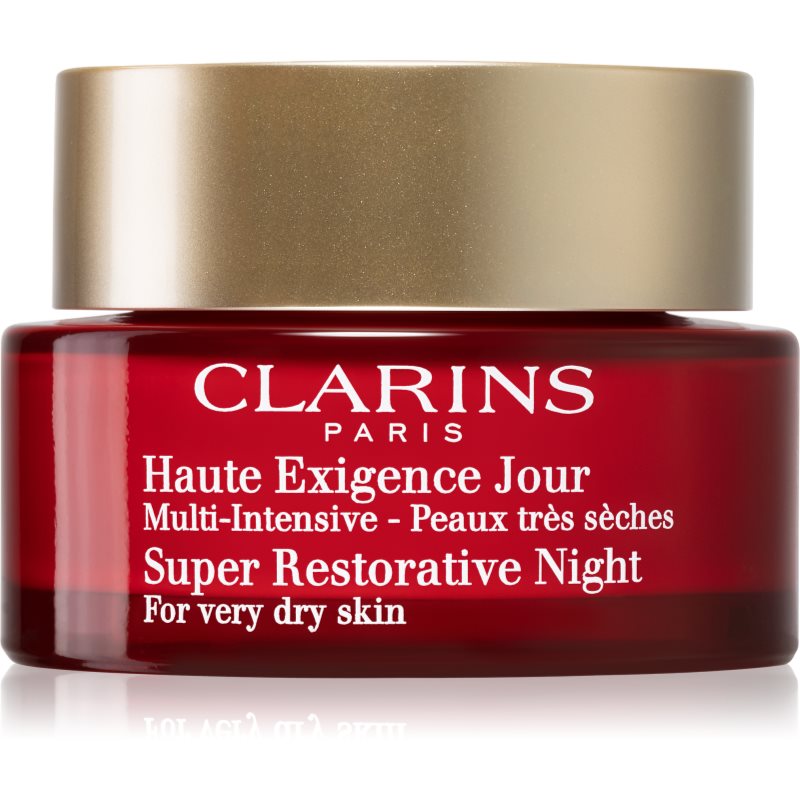 

Clarins Super Restorative Night нічний крем проти всіх ознак старіння для дуже сухої шкіри