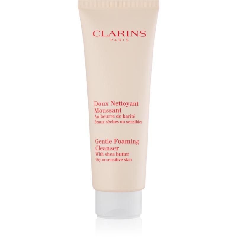 

Clarins Gentle Foaming Cleanser with Shea Butter делікатна очищуюча пінка для чутливої сухої шкіри