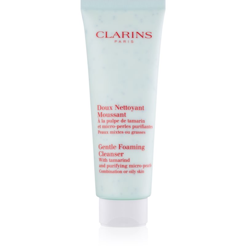 

Clarins Gentle Foaming Cleanser with Tamarind and Purifying Micro-Pearls очищаюча пінка для комбінованої та жирної шкіри