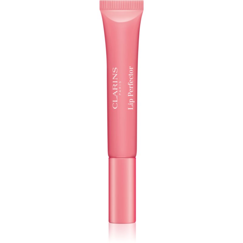 Clarins Lip Perfector Shimmer ajakfény hidratáló hatással árnyalat 01 Rose Shimmer 12 ml