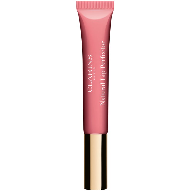Clarins Natural Lip Perfector lesk na rty s hydratačním účinkem odstín 01 Rose Shimmer 12 ml