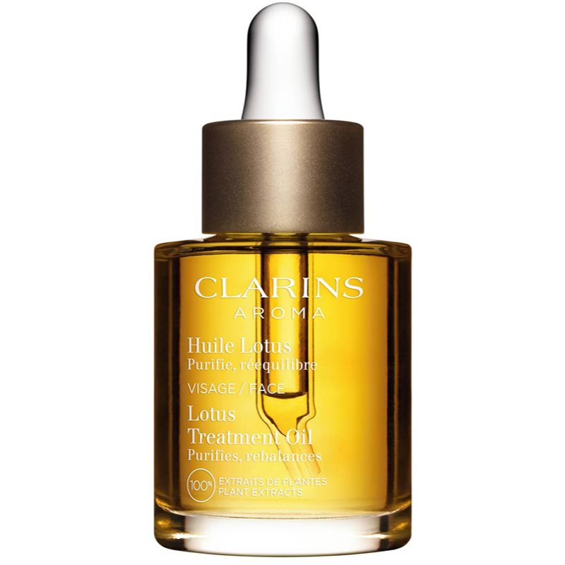 Clarins lotus treatment oil kisimító hatású regeneráló olaj nappali és éjjeli ápolás 30 ml