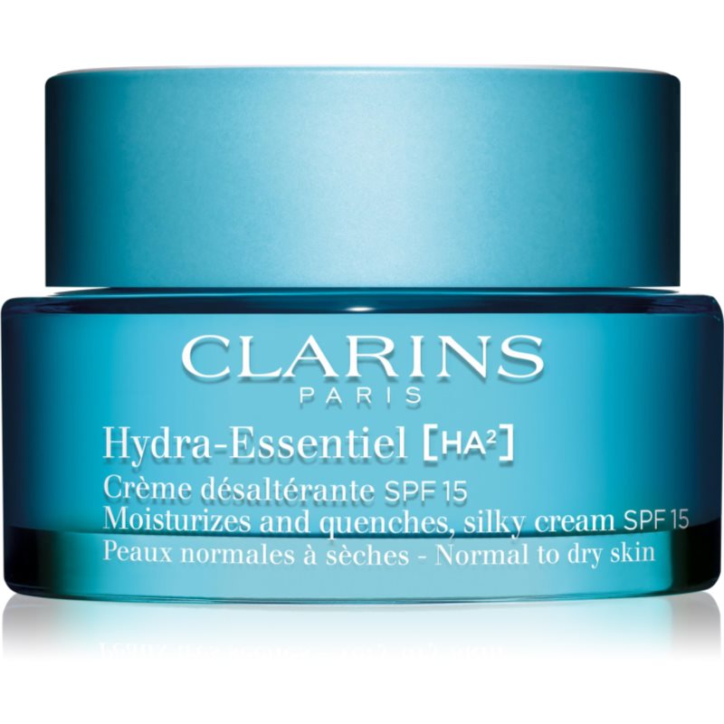 Clarins Hydra-Essentiel [HA²] Silky Cream SPF 15 hodvábne jemný hydratačný krém SPF 15 50 ml