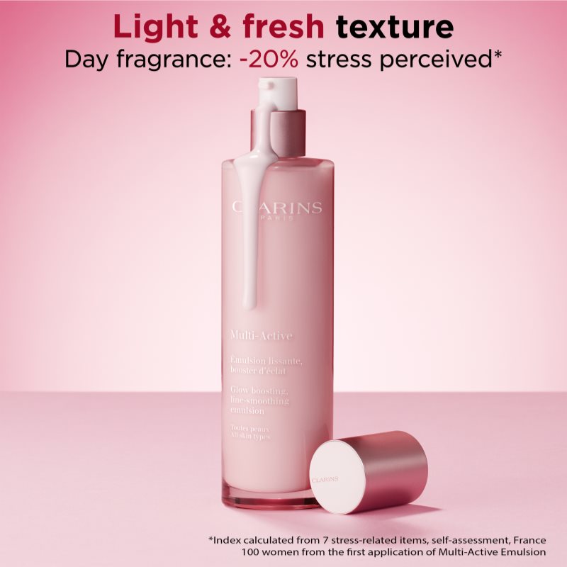 Clarins Multi-Active Emulsion emulzia pre rozjasnenie a vyhladenie pleti 100 ml.