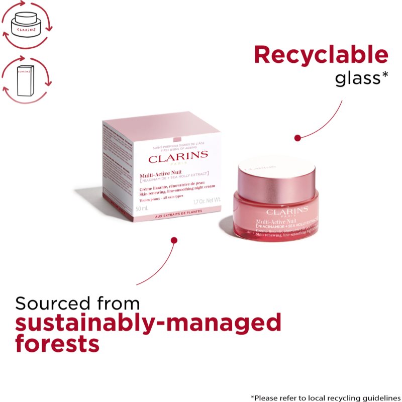 Clarins Multi-Active Night Cream All Skin Types obnovujúci nočný krém pre všetky typy pleti 50 ml.