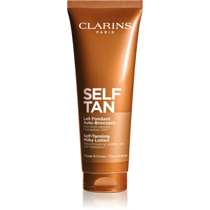 Clarins Self Tan Self-Tanning Milky Lotion автобронзант за тяло и лице 125 мл.