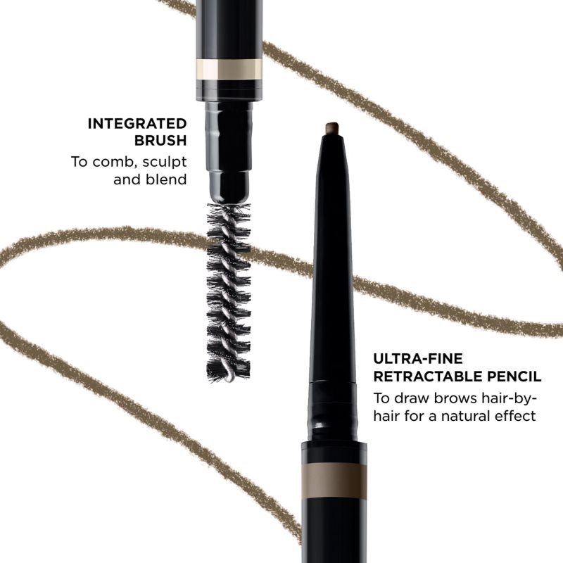 Clarins Wonder Define Eyebrow Pencil ceruzka na obočie so štetčekom odtieň 02 cool brown 0.06 g (obrázok 3)