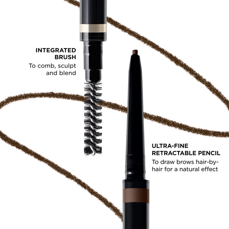 Clarins Wonder Define Eyebrow Pencil ceruzka na obočie so štetčekom odtieň 03 warm brown 0.06 g (obrázok 3)