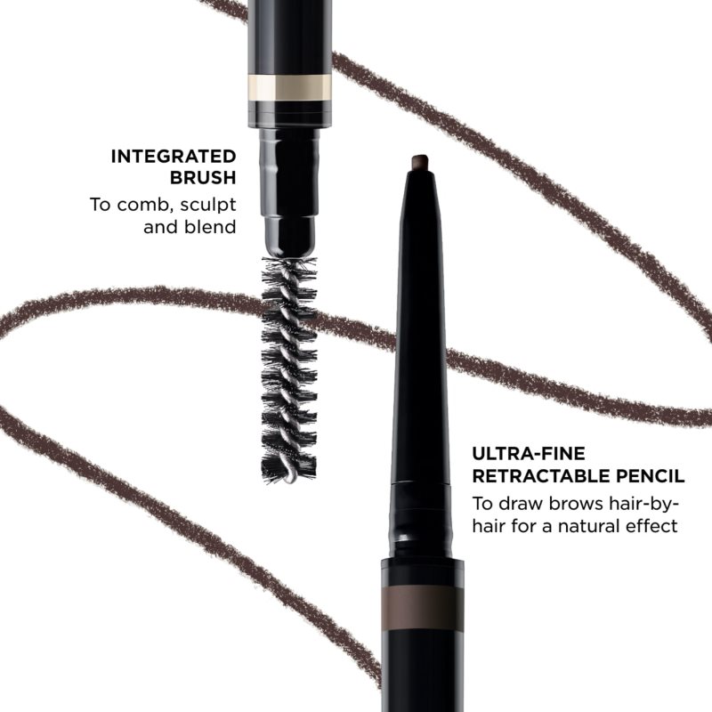 Clarins Wonder Define Eyebrow Pencil ceruzka na obočie so štetčekom odtieň 04 dark brown 0.06 g (obrázok 3)