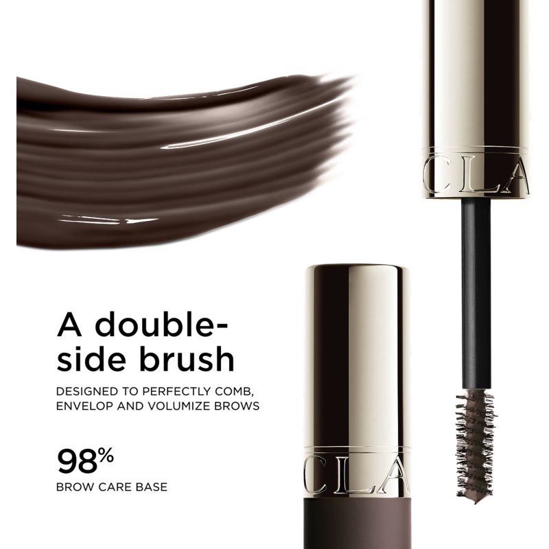 Clarins Wonder Sculp Eyebrow Gel tónovací gél na obočie odtieň 04 dark brown 5 ml (obrázok 3)