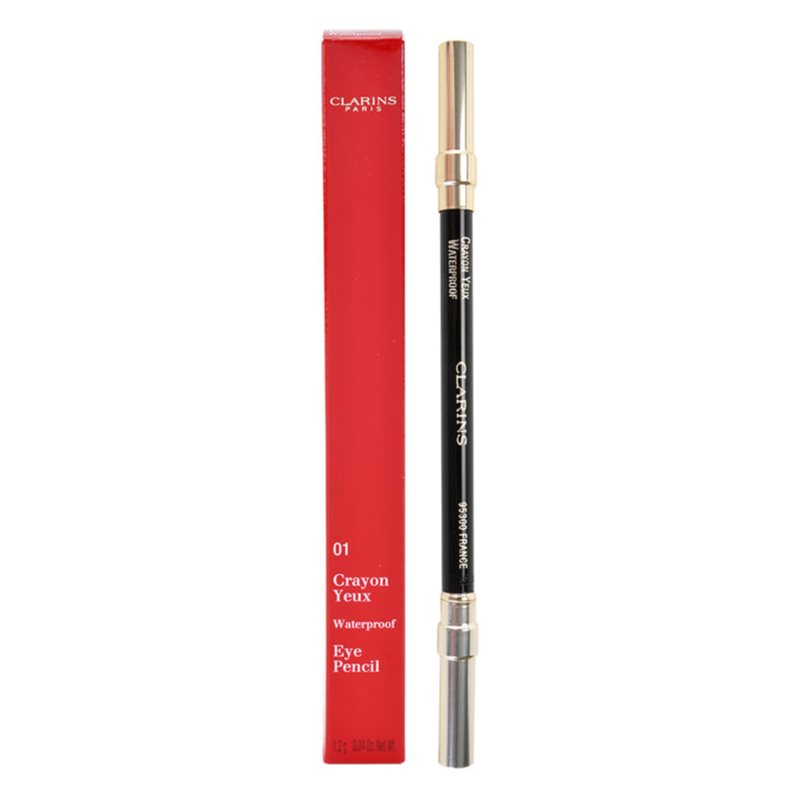 Clarins Eye Make-Up Eye Pencil водостійкий контурний олівець для очей відтінок 01 Black 1,2 гр