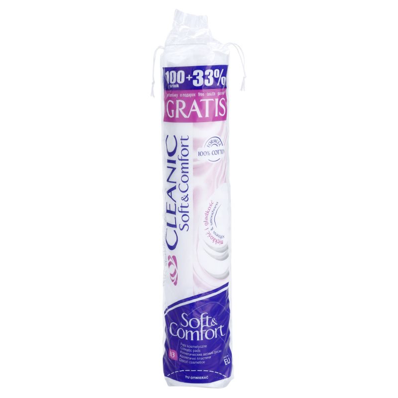 

Cleanic Soft & Comfort ватні косметичні диски для зняття макіяжу