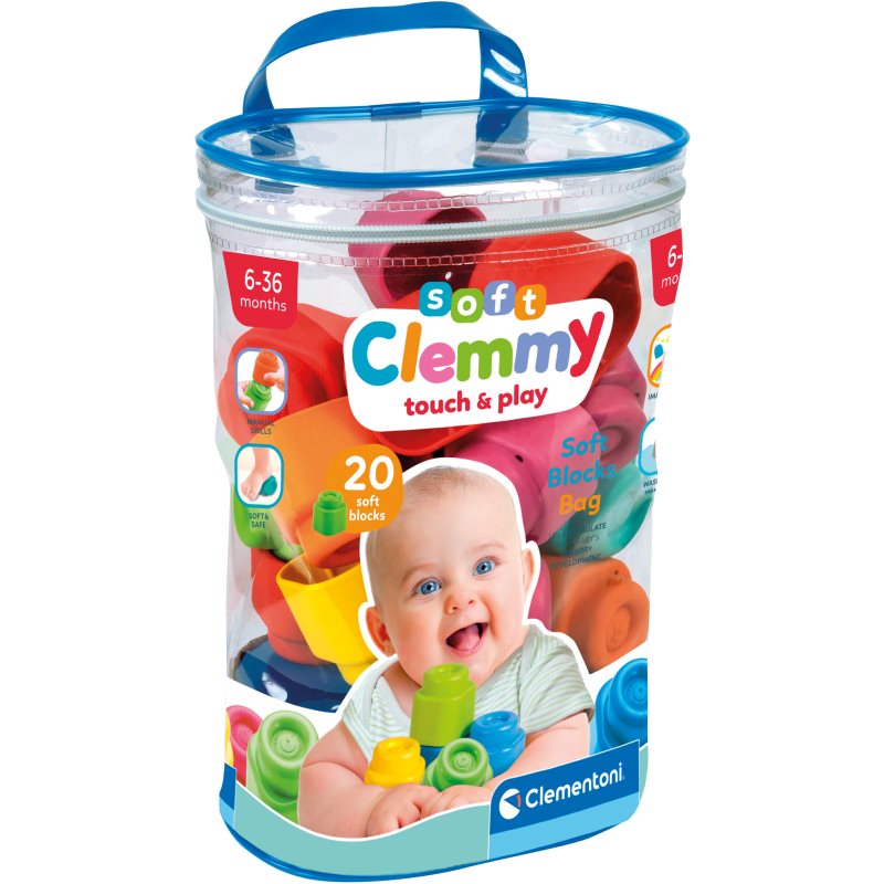 Clementoni Clemmy Bag Cubes 6-18 Months 20 Pc