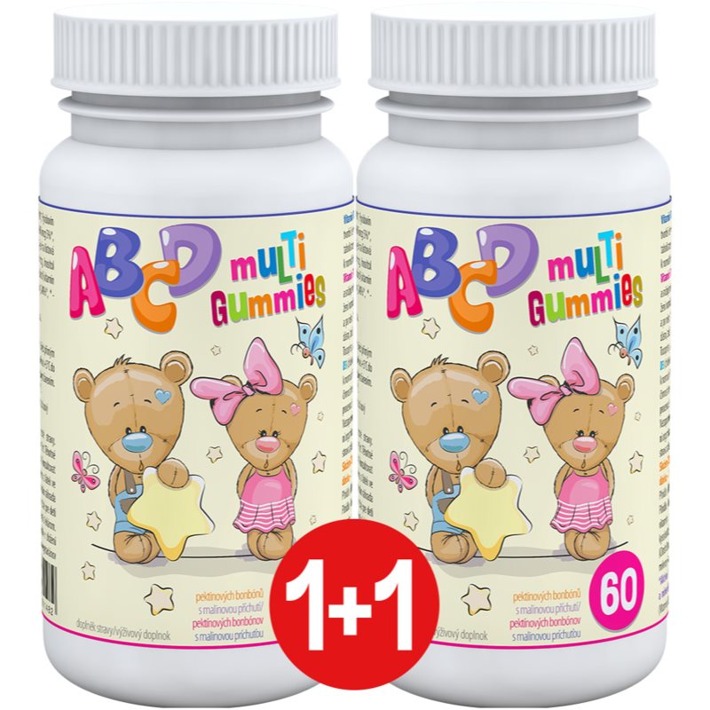 Clinical ABCD Multi Gummies pektínové bonbóny s multivitamínovým komplexom pre deti 2x60 cps kúpite na Notino.sk