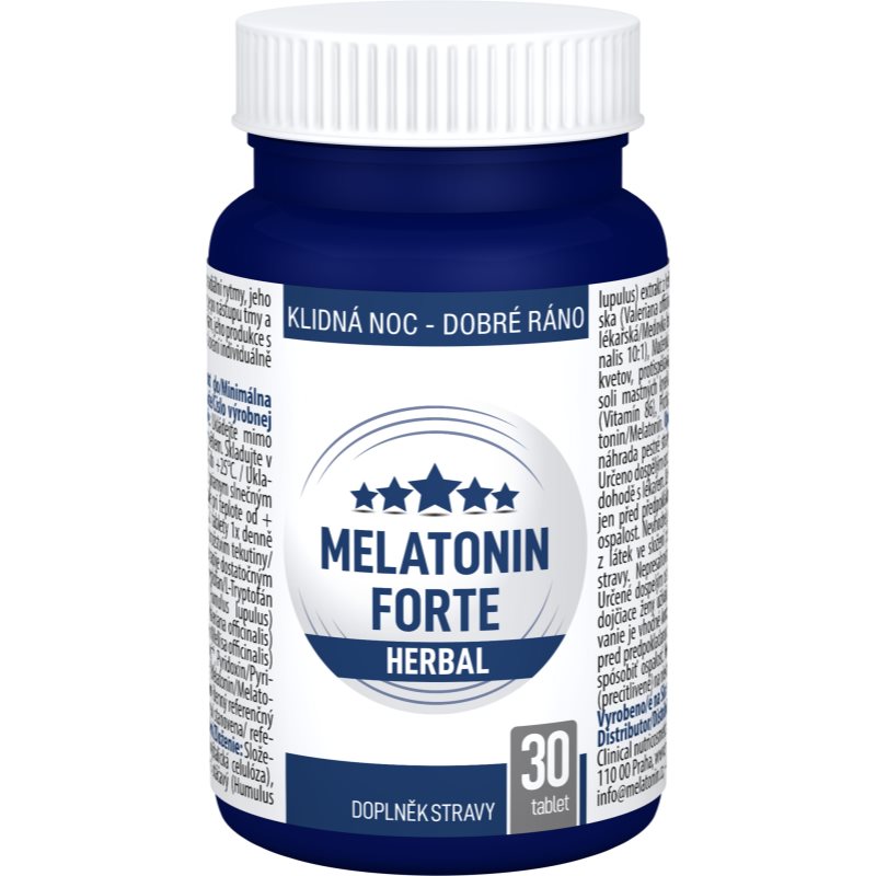 Clinical Melatonin Forte Herbal tablety pre pokojný spánok 30 tbl