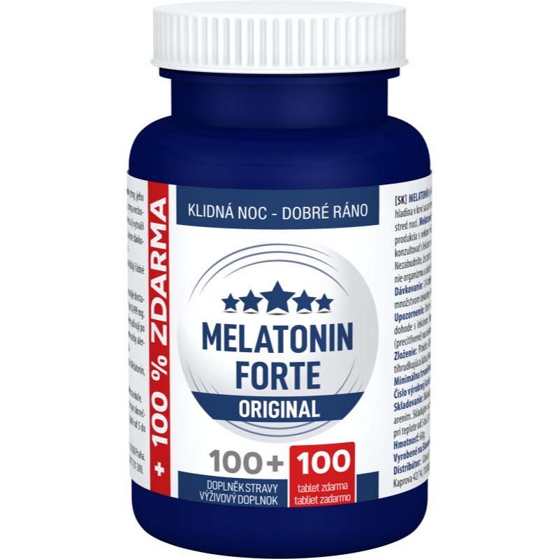 Clinical Melatonin forte original tablety pri ťažkostiach so spánkom a zaspávaním 200 tbl kúpite na Notino.sk