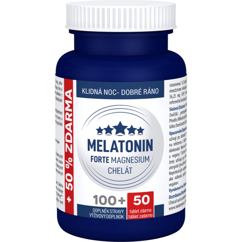 Clinical Melatonin Forte Magnesium chelát tablety na podporu zdravia nervovej sústavy 150 tbl kúpite na Notino.sk