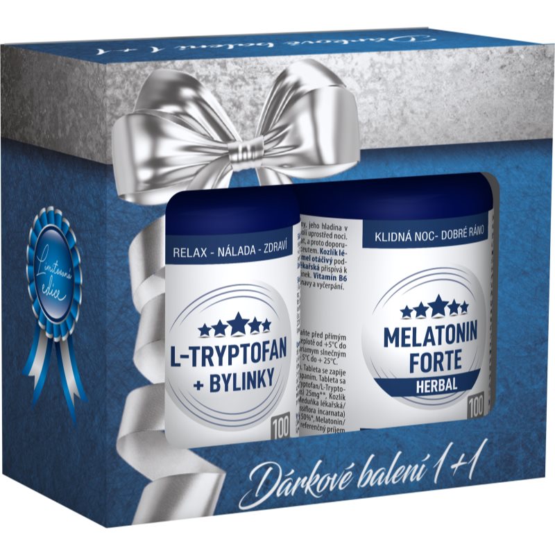Clinical L-Tryptofán + bylinky + Melatonín FORTE Herbal set na podporu duševnej rovnováhy