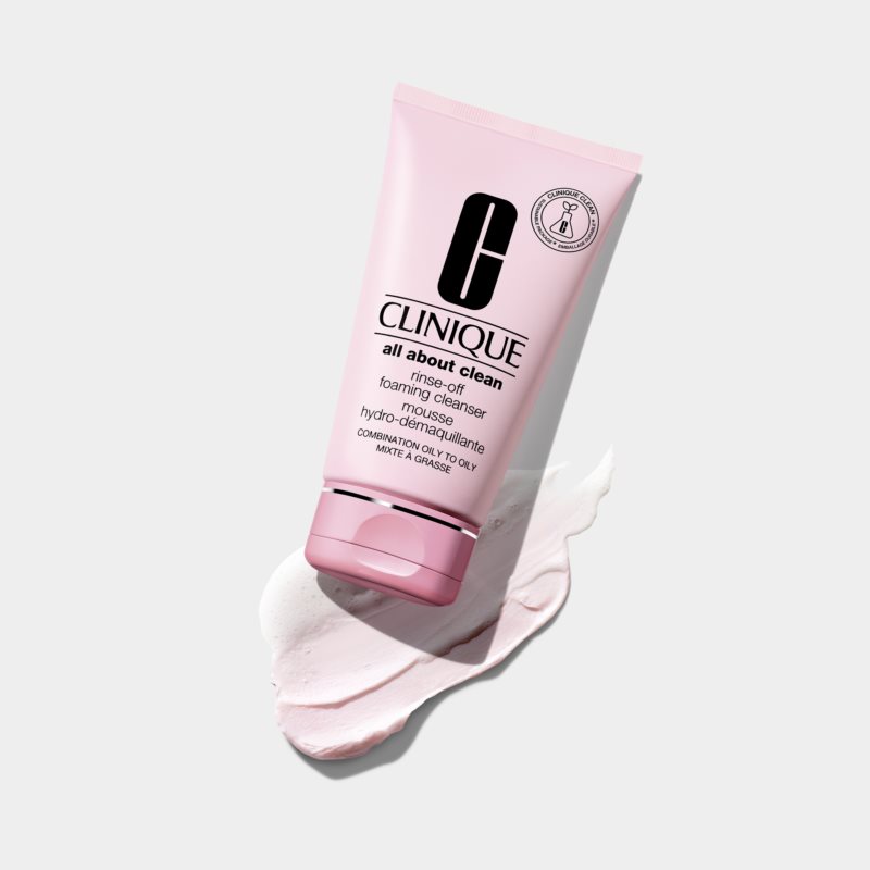 Clinique Rinse-Off Foaming Cleanser очищаюча пінка для комбінованої та жирної шкіри 150 мл