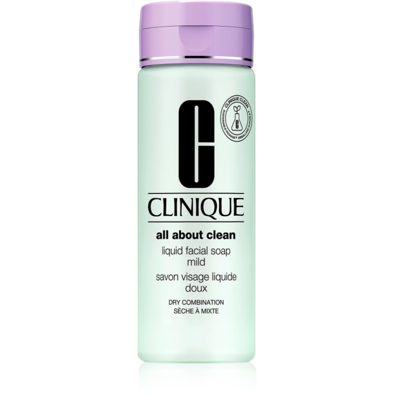 Clinique All About Clean Liquid Facial Soap Mild 200 ml čistiace mydlo pre ženy na zmiešanú pleť; na citlivú a podráždenú pleť