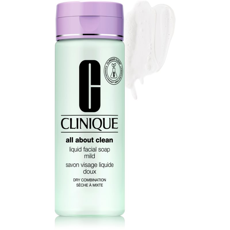 Clinique Liquid Facial Soap Mild рідке мило для сухої та комбінованої шкіри 200 мл