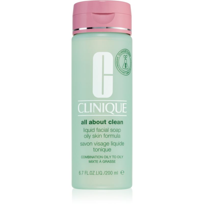 Clinique All About Clean Liquid Facial Soap Oily Skin Formula 200 ml čistiace mydlo pre ženy na všetky typy pleti; na mastnú pleť
