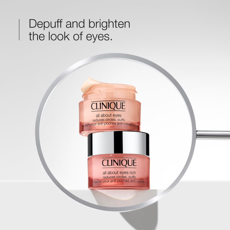 Clinique All About Eyes™ Rich hydratační oční krém proti otokům a tmavým kruhům 15 ml (obrázek 10)