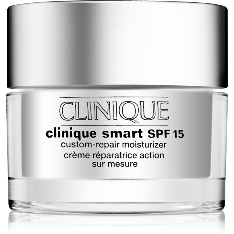 

Clinique Clinique Smart™ SPF 15 Custom-Repair Moisturizer денний зволожуючий крем проти зморшок для сухої та змішаної шкіри SPF 15