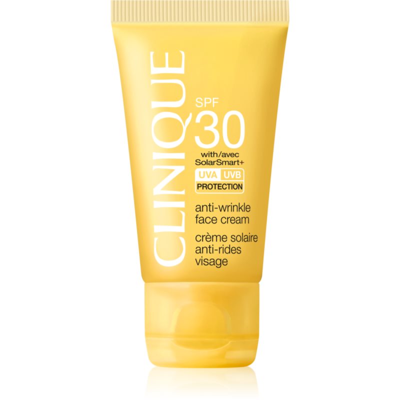 

Clinique Sun SPF 30 Sunscreen Oil-Free Face Cream крем для засмаги обличчя з ефектом корекції зморшок SPF 30