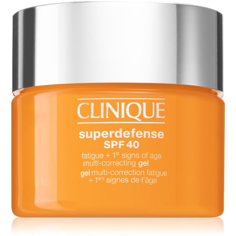 E-shop Clinique Superdefense™ SPF 40 Fatigue + 1st Signs of Age Multi Correcting Gel hydratační gel proti prvním známkám stárnutí pleti SPF 40 30 ml