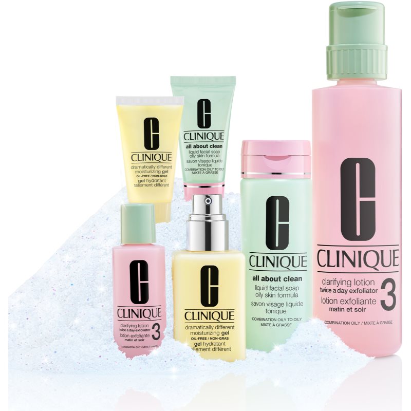 Clinique 3 Steps Skincare Set For Oily Skin Gift Set (for The Face)