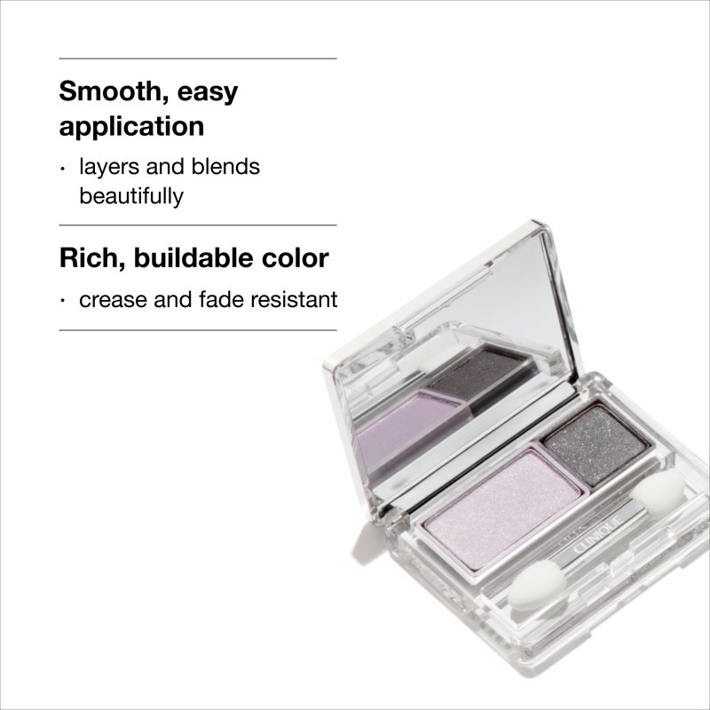 Clinique All About Shadow™ Duo duo oční stíny odstín Beach Plum 1.7 g (obrázek 5)