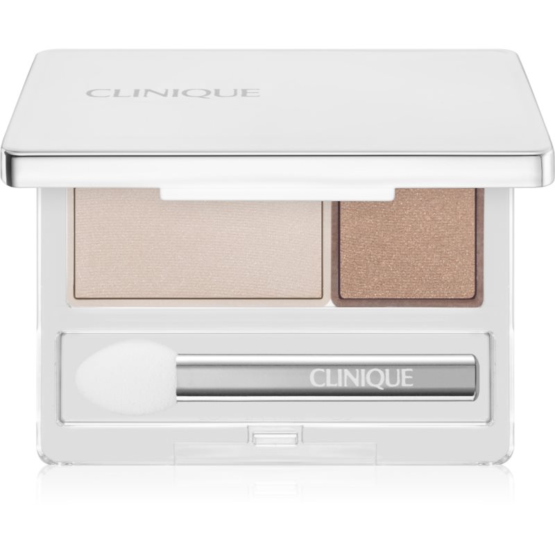 Clinique All About Shadow™ Duo Relaunch duo očné tiene odtieň Ivory Bisque/Bronze Satin - Shimmer 1,7 g