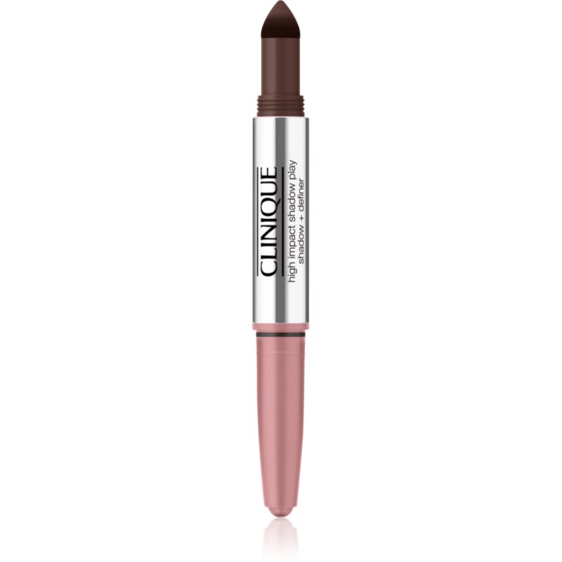 Clinique High Impact™ Shadow Play oční stíny v tužce duo odstín Pink + Black Honey 1.9 g