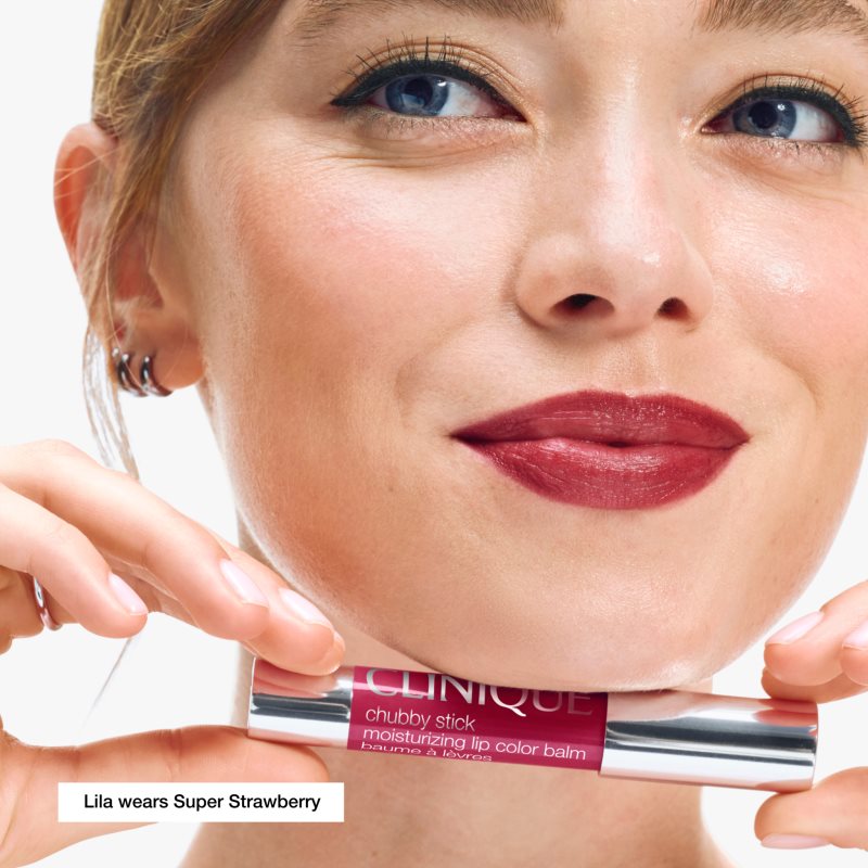 Clinique Chubby Stick™ Moisturizing Lip Colour Balm Reform hydratační rtěnka odstín Super Strawberry 3 g (obrázek 3)