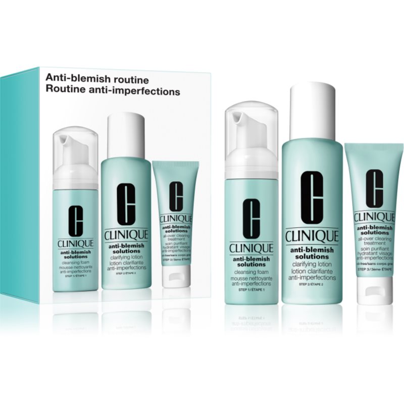Clinique Anti-Blemish Solutions™ Routine Geschenkset für problematische Haut, Akne