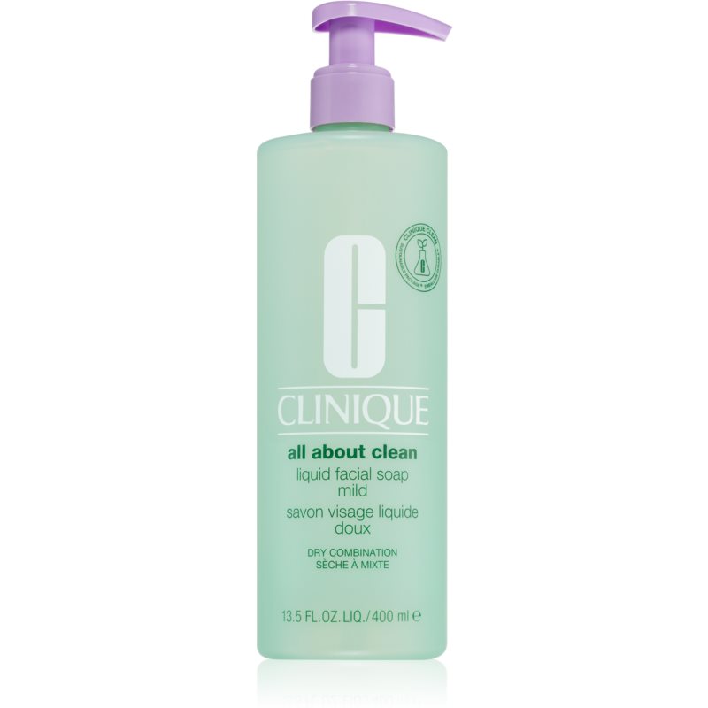 Clinique Liquid Facial Soap Mild Flüssigseife für trockene und Mischhaut 400 ml