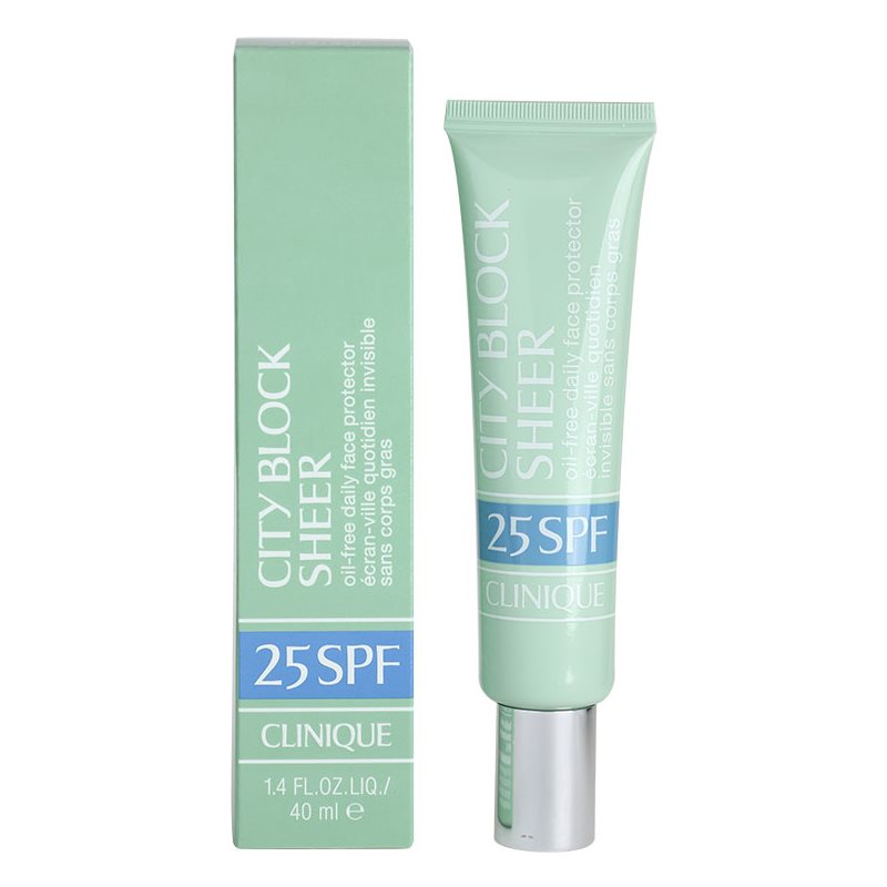 

Clinique City Block™ Sheer Oil-Free Daily Face Protector SPF 25 захисний крем для обличчя SPF 25