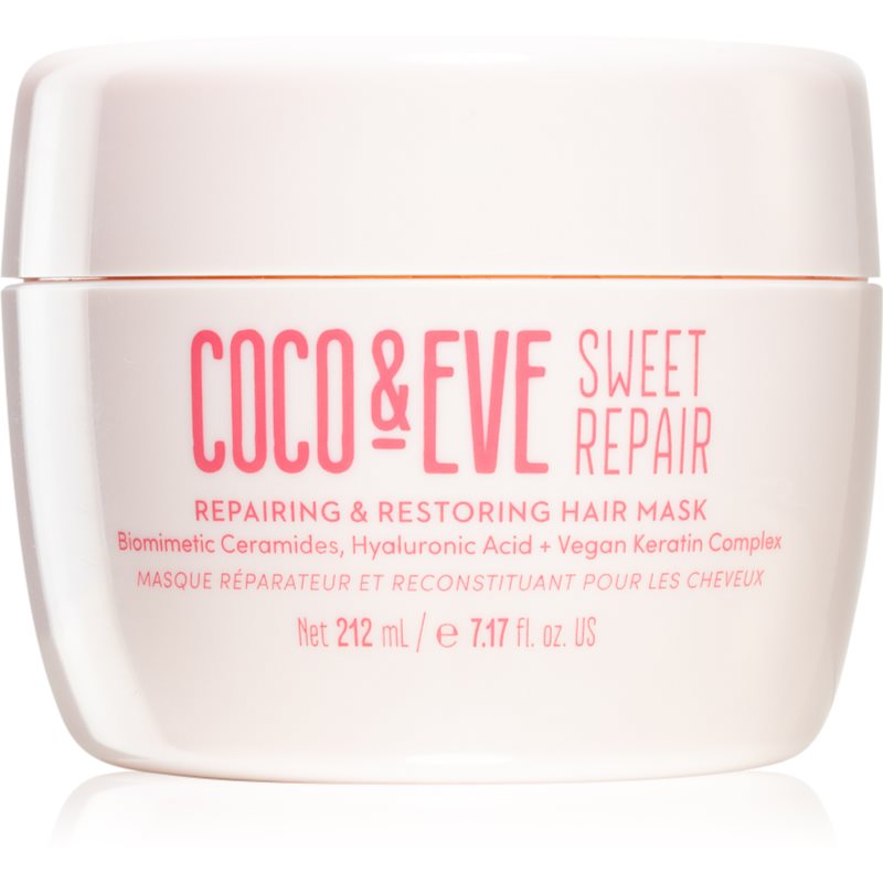 Coco & Eve Sweet Repair intensyvaus poveikio kaukė plaukams stiprinti ir blizgesiui suteikti 212 ml