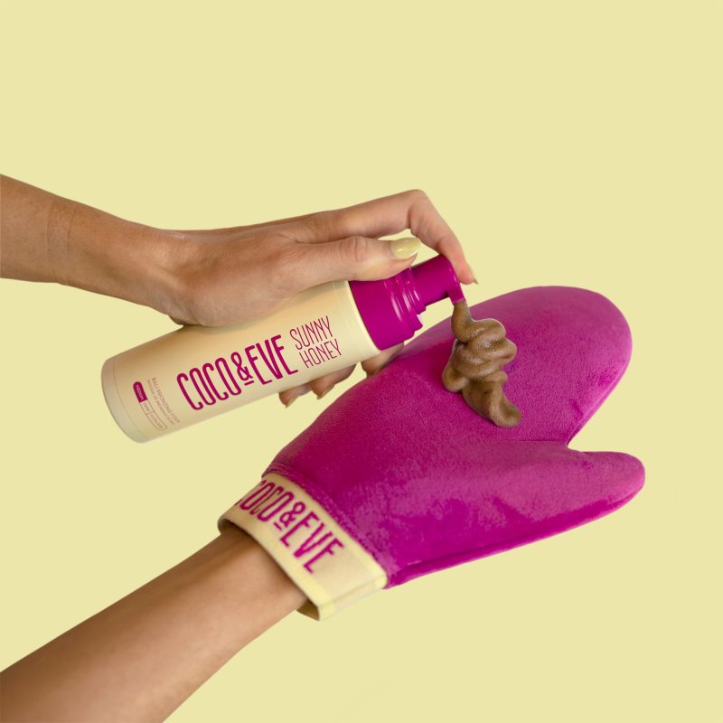 Coco & Eve Sunny Honey Ultimate Glow Kit Self-tanning Foam With An Applicator Mitt Medium