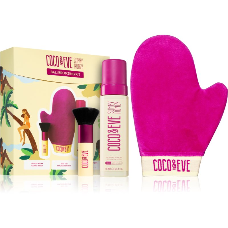 Coco & eve sunny honey bali bronzing kit szett a tökéletes barnuláshoz medium