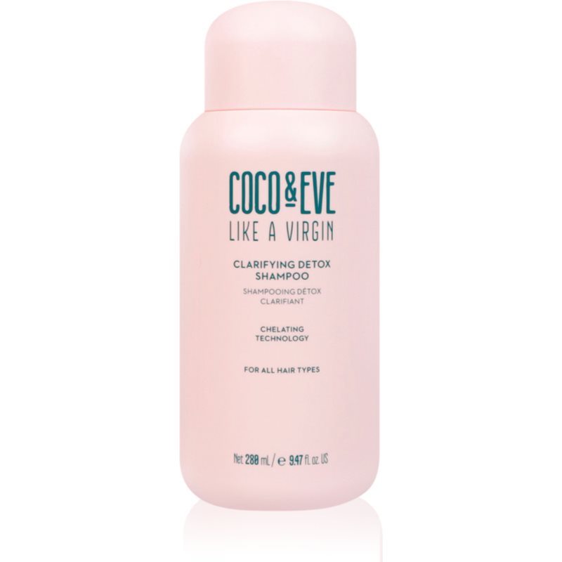 Coco & Eve Like A Virgin Clarifying Detox Shampoo curatarea profunda a scalpului cu efect detoxifiant 288 ml
