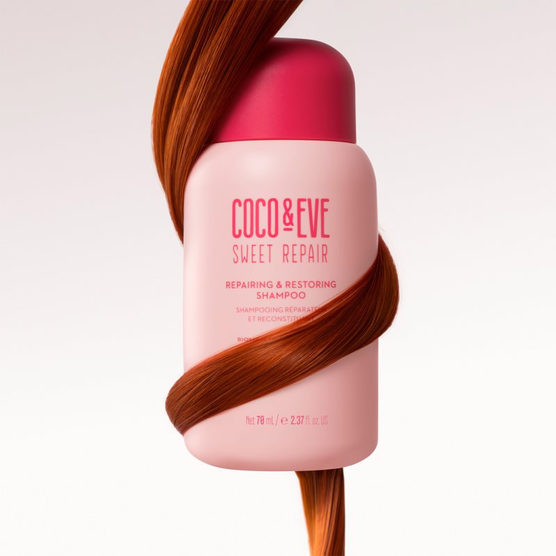 Coco & Eve Sweet Repair Repairing & Restoring Shampoo champú regenerador intenso para cabello teñido y dañado 70 ml