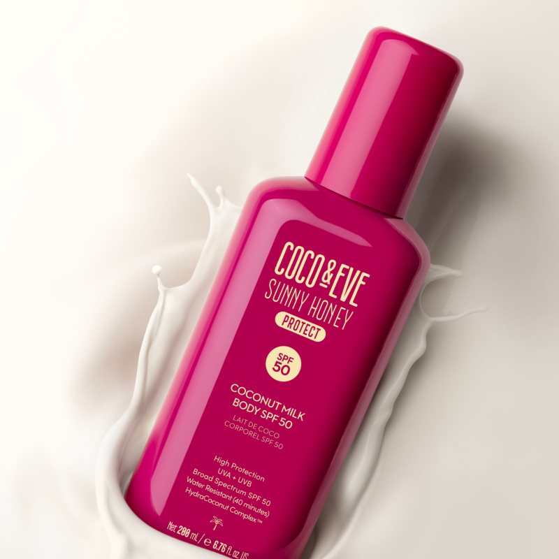 Coco & Eve Sunny Honey Coconut Milk Body SPF50 opalovací tělové mléko SPF 50 200 ml (obrázek 4)
