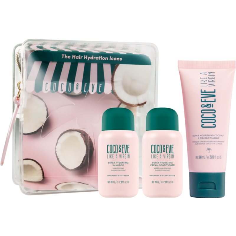 Coco & Eve The Hair Hydration Icons комплект за интензивна хидратация за блясък и мекота на косата