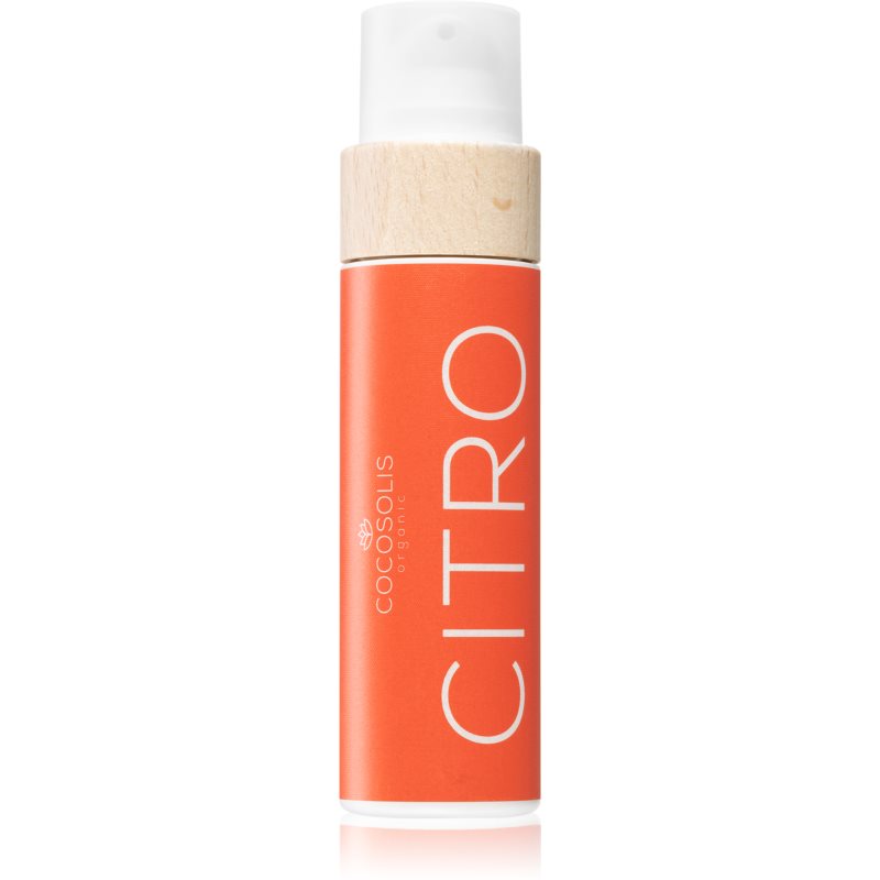 COCOSOLIS CITRO odą puoselėjantis įdegio aliejus be apsaugos nuo saulės faktoriaus aromatas Citrus 110 ml
