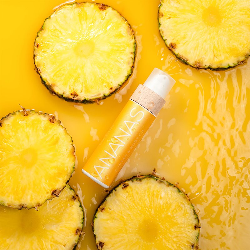 COCOSOLIS ANANAS Nourishing Sunscreen Oil Without SPF With Aroma Pineapple & Vanilla 200 Ml