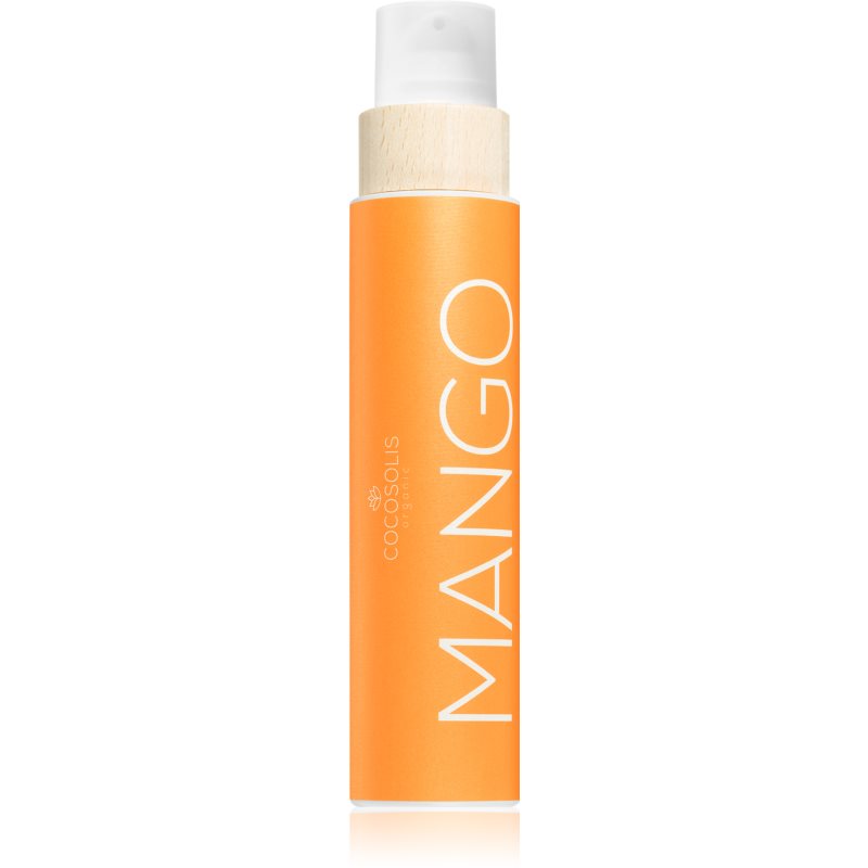 COCOSOLIS MANGO odą puoselėjantis įdegio aliejus be apsaugos nuo saulės faktoriaus aromatas Mango 200 ml