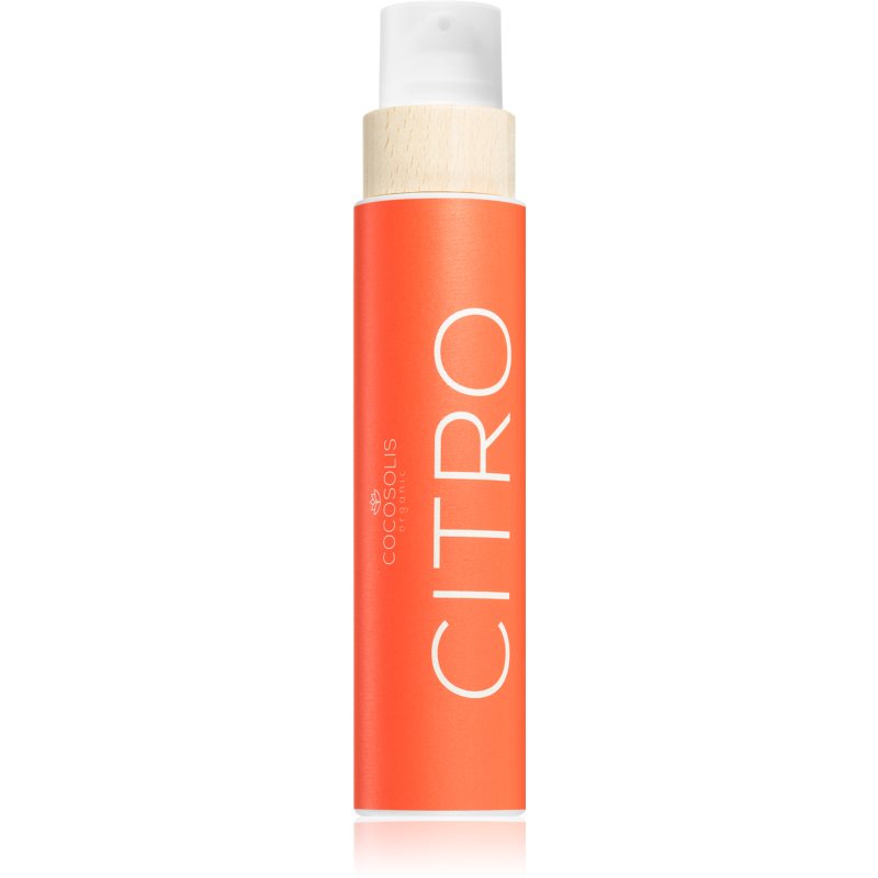 COCOSOLIS CITRO odą puoselėjantis įdegio aliejus be apsaugos nuo saulės faktoriaus aromatas Citrus 200 ml